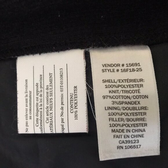 Northern Reflections Quilted Vest Black Red Floral Size L Large - Picture 4 of 6